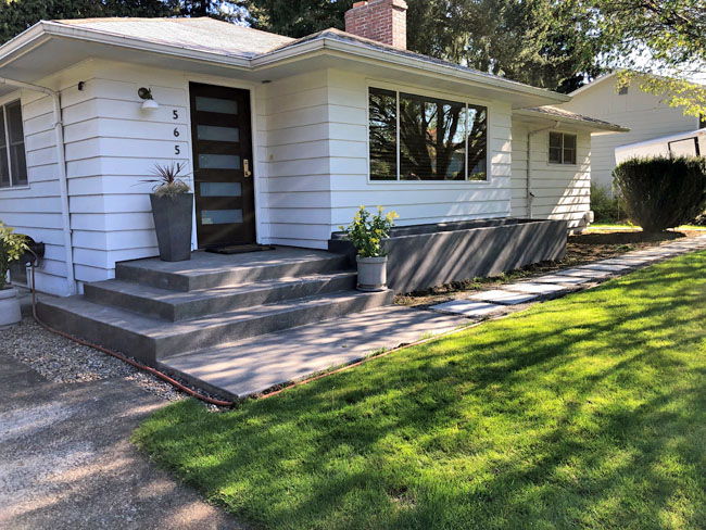 mid century modern Entry Portland Landscape Design In A Day