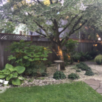 Flowering Tree with plantings underneath