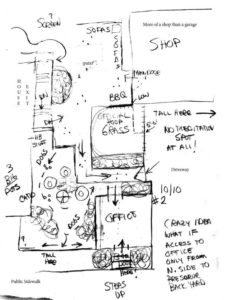 NE Portland residential landscape plan concept 2.