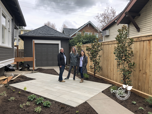 Grant Park Portland neighborhood required creative thinking in designing this custom landscape.