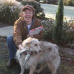 Landscape Designer with Border Collie Freesia