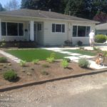 Synthetic Lawn Installed in front yard