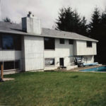 Morris before back yard