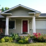 Although Homely, the front yard had two strong points---- a picturesque Craftsman bungelow, a fabulous porch and an amazing mature red Japanese Maple. She wanted a cottage garden style to go with her home but didn't want to spend all her time maintaining it.