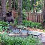 Woodland stone patio