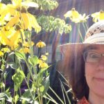 Carol with coneflower